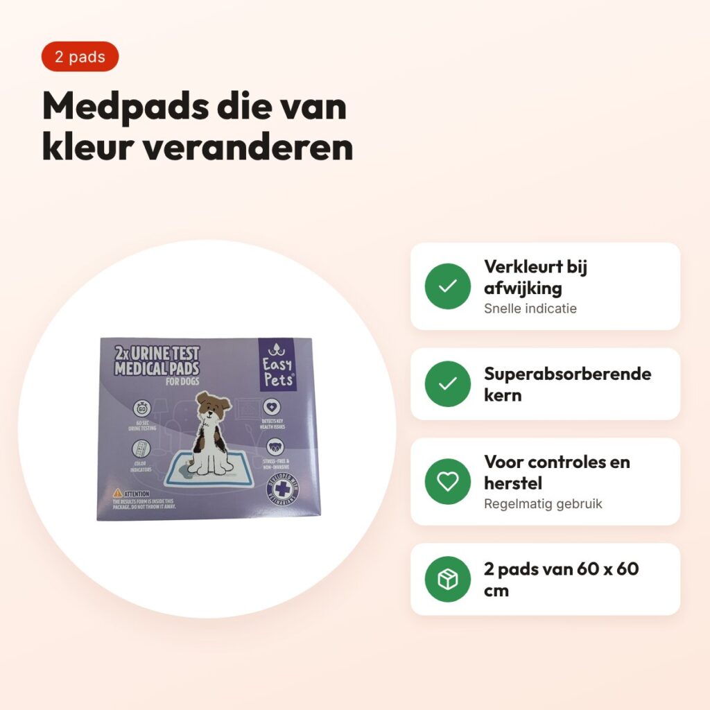 EasyPets Medpads 2-pack 60 x 60 cm – absorberende pads voor honden – voordelen