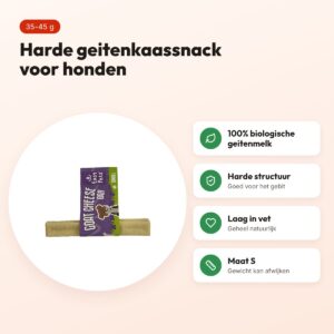 Easypets Yak geitenkaas hondensnack S 35-45 g – harde kaassnack – voordelen