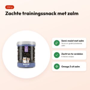 Easypets zalm trainers zacht 250 g – semi-moist trainingssnack – voordelen