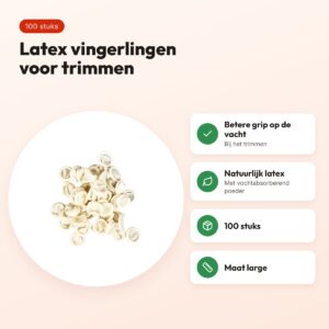 Emro latex vingerlingen large 100 stuks – voor trimmen, poederabsorberend – voordelen