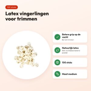 Emro latex vingerlingen medium 100 stuks – voor trimmen, poederabsorberend – voordelen