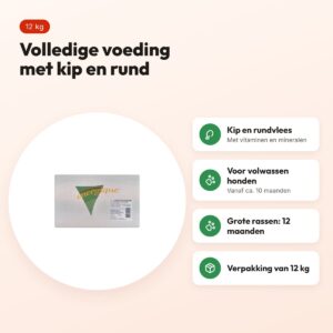 Energique Nr1 hondenvoer volwassen 12 kg – kip en rundvlees – voordelen