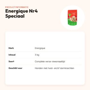 Energique Nr4 Speciaal hondenvoer 3 kg – licht verteerbaar – productinformatie