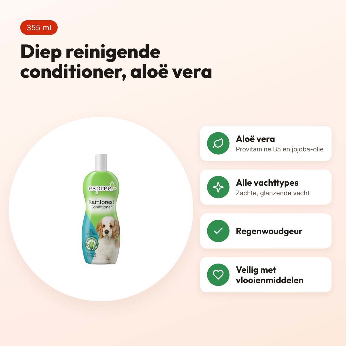 Espree conditioner Regenwoud 355 ml – diep reinigend, met aloë vera – voordelen