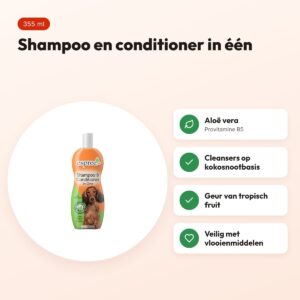 Espree hondenshampoo 2-in-1 shampoo en conditioner 355 ml – aloë vera – voordelen