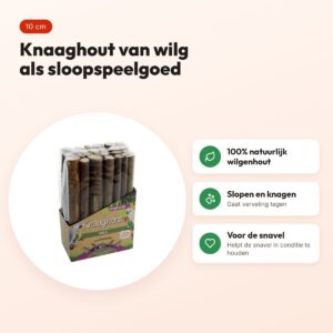 Esve knaaghout vogel wilg 10 cm – natuurlijk sloopspeelgoed, 120 g – voordelen