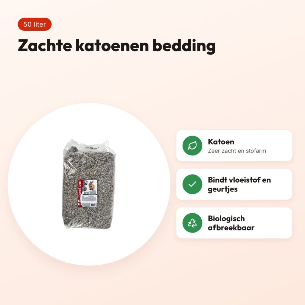 Excellent Cotton bodembedekking 50 liter – zachte katoenbedding – voordelen