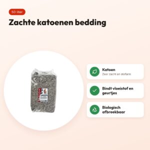 Excellent Cotton bodembedekking 50 liter – zachte katoenbedding – voordelen