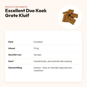 Excellent Duo Koek Grote Kluif 10 kg – hondenkoek – productinformatie