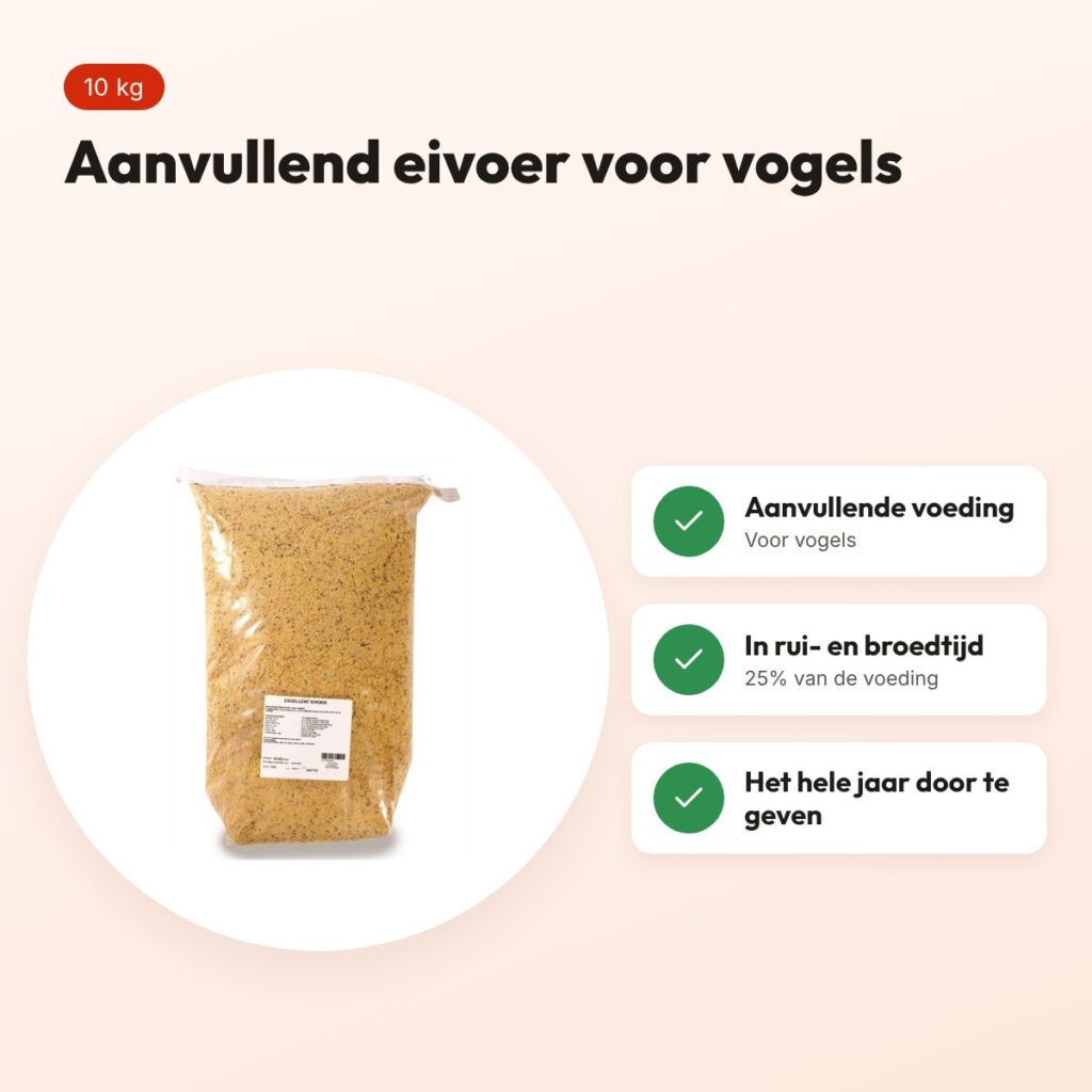 Excellent eivoer 10 kg – aanvullend voer voor vogels – voordelen