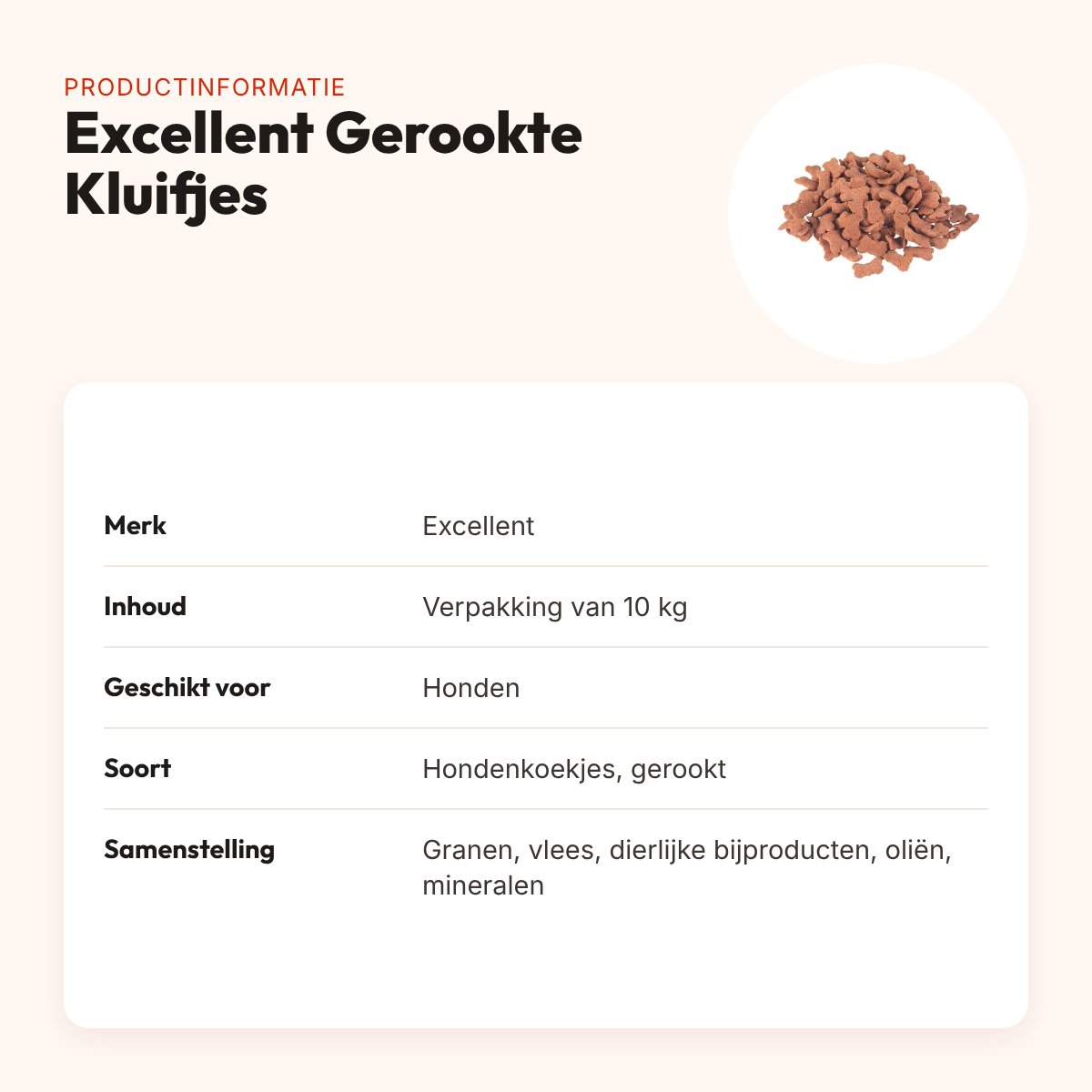 Excellent gerookte kluifjes 10 kg – hondenkoekjes – productinformatie