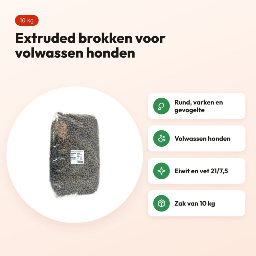 Excellent hondenvoer Budget Extruded Adult Maintenance 21/7,5 10 kg – voordelen