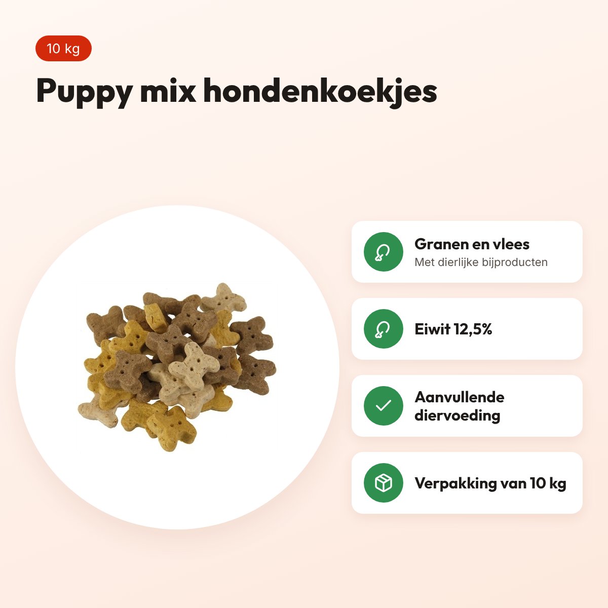Excellent Inimini/Puppy 3 Mix 10 kg – hondenkoekjes – voordelen