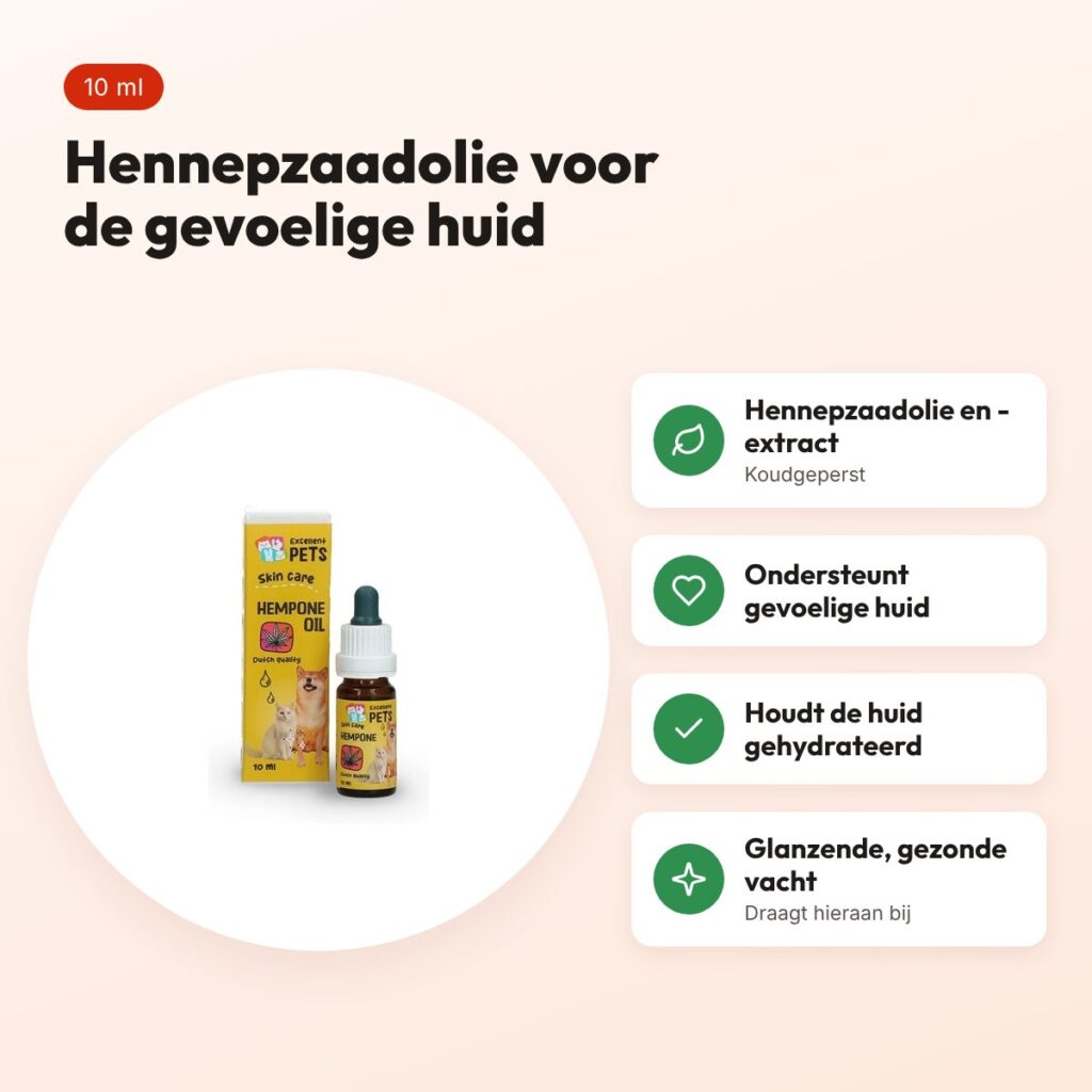 Excellent Pets Hempone Oil CBD-olie 10 ml – voor honden en katten – voordelen