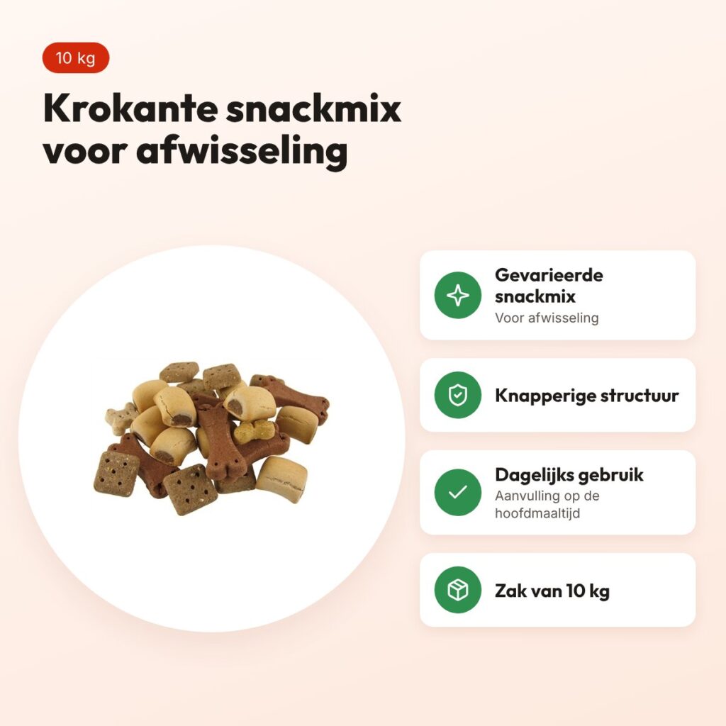 Excellent Super Turbo Mix 10 kg – krokante hondenkoekjes – voordelen