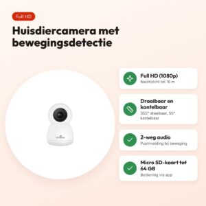 Eyenimal Pet Vision Live HD huisdiercamera zonder geluiddetectie – voordelen
