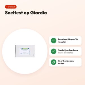 Fassisi sneltest Giardia in brievenbusdoos – 1 stuk, voor hond en kat – voordelen