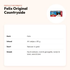 Felix kattenvoer Original Countryside Selectie in gelei 44 x 85 g – productinformatie