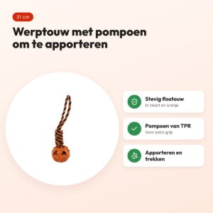 Fofos Halloween werpflostouw met pompoen TPR 31 cm – voordelen