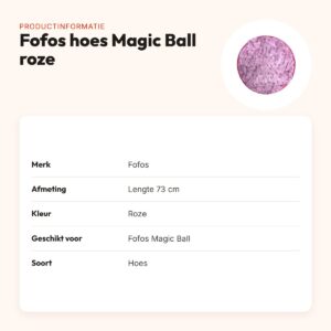 Fofos hoes voor Magic Ball kat roze 73 cm – inklapbaar – productinformatie