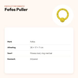 Fofos Puller hondenspeeltje 28 x 17 x 7 cm – ring met bal, drijvend – productinformatie