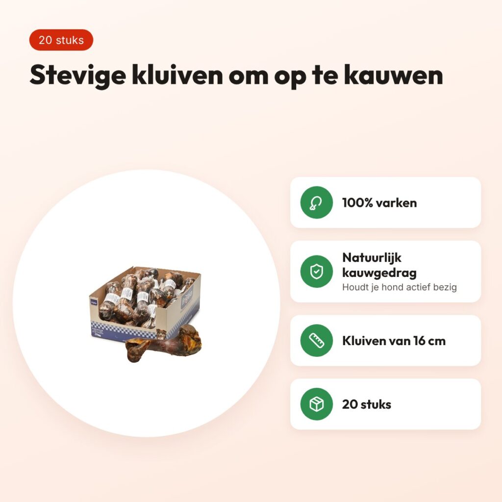 Frigera smulkluiven 16 cm 20 stuks – kauwsnack van varken – voordelen