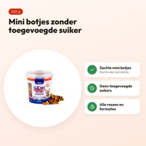 Frigera Soft Treats mini mix botjes 500 g – zonder toegevoegde suikers – voordelen