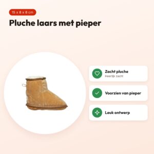FuzzYard Dogg Boot 15 x 8 x 8 cm – pluche hondenspeeltje met pieper – voordelen