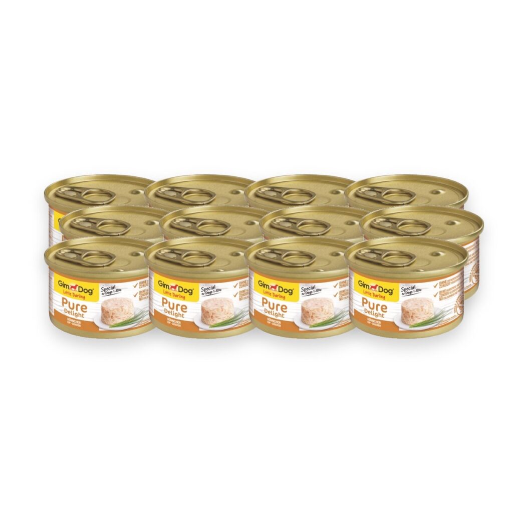 Gimdog Little Darling Pure Delight natvoer kip 12 x 85 g