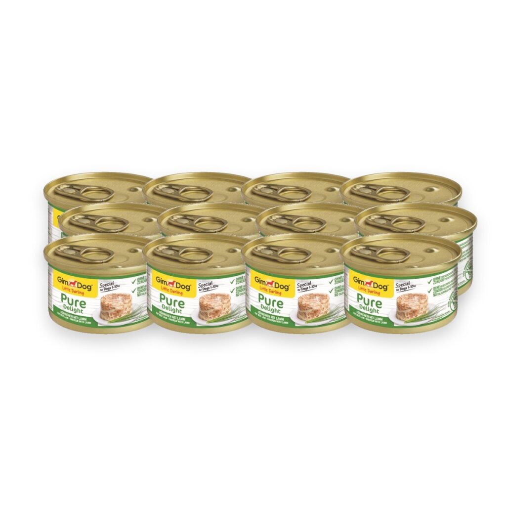 Gimdog Little Darling Pure Delight natvoer kip en lam 12 x 85 g