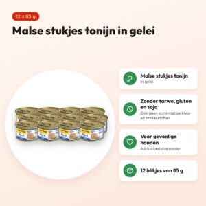 Gimdog Little Darling Pure Delight natvoer tonijn 12 x 85 g – voordelen