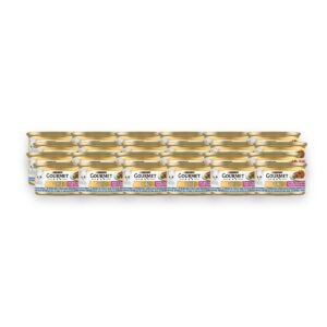 Gourmet Gold kattenvoer Luxe Mix zeevis en spinazie 24 x 85 g