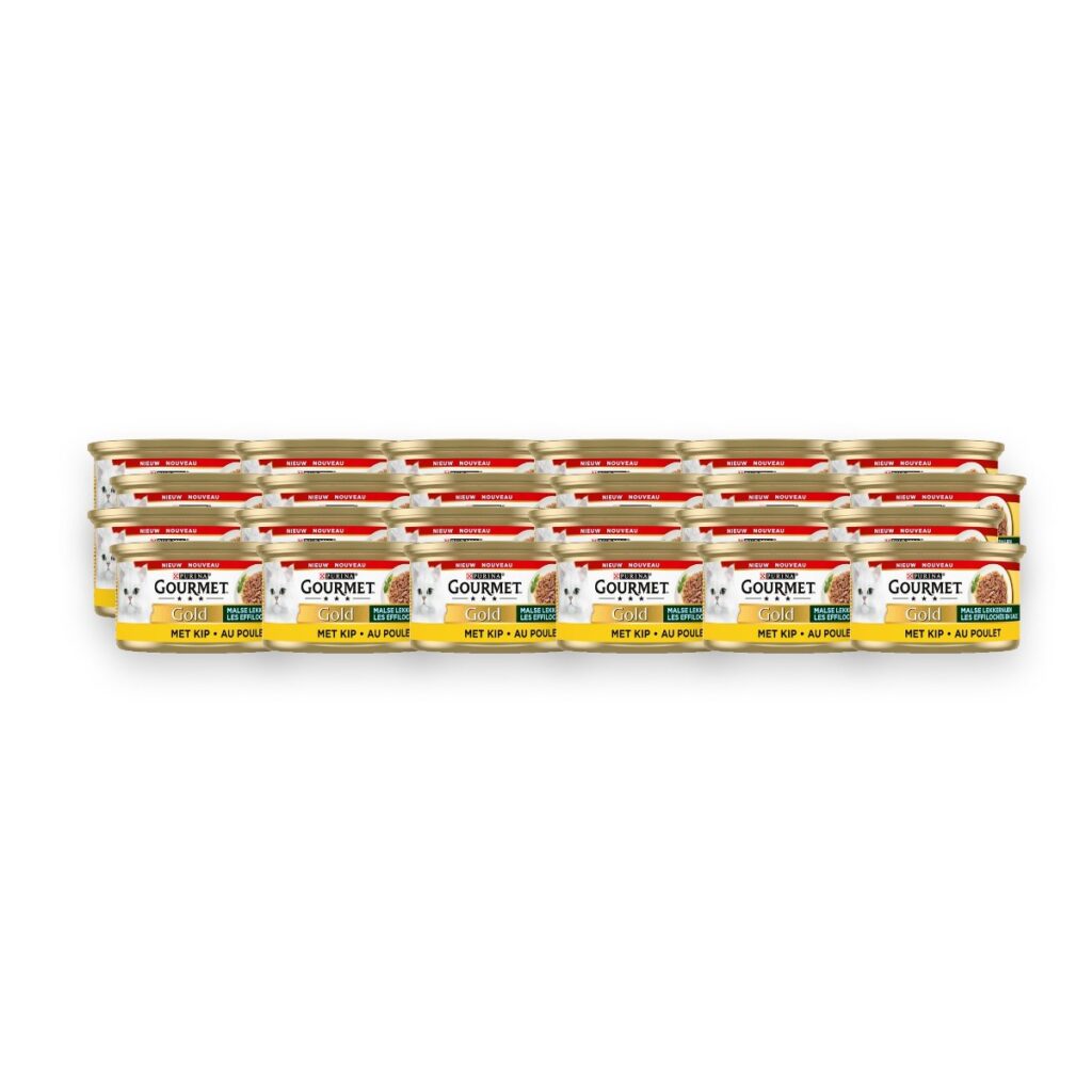 Gourmet Gold kattenvoer Malse Lekkernijen kip 24 x 85 g – verpakking
