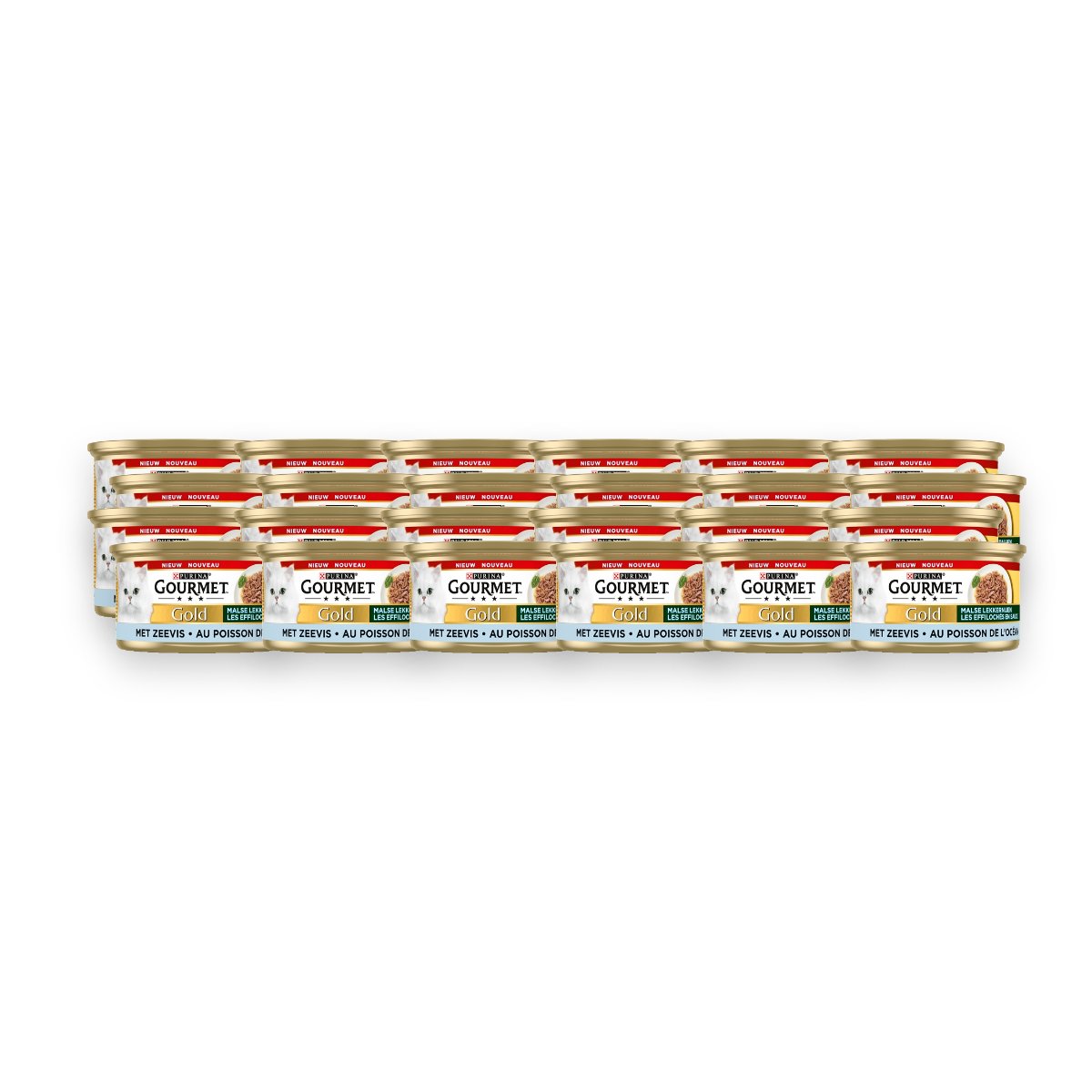 Gourmet Gold kattenvoer Malse Lekkernijen zeevis 24 x 85 g – verpakking