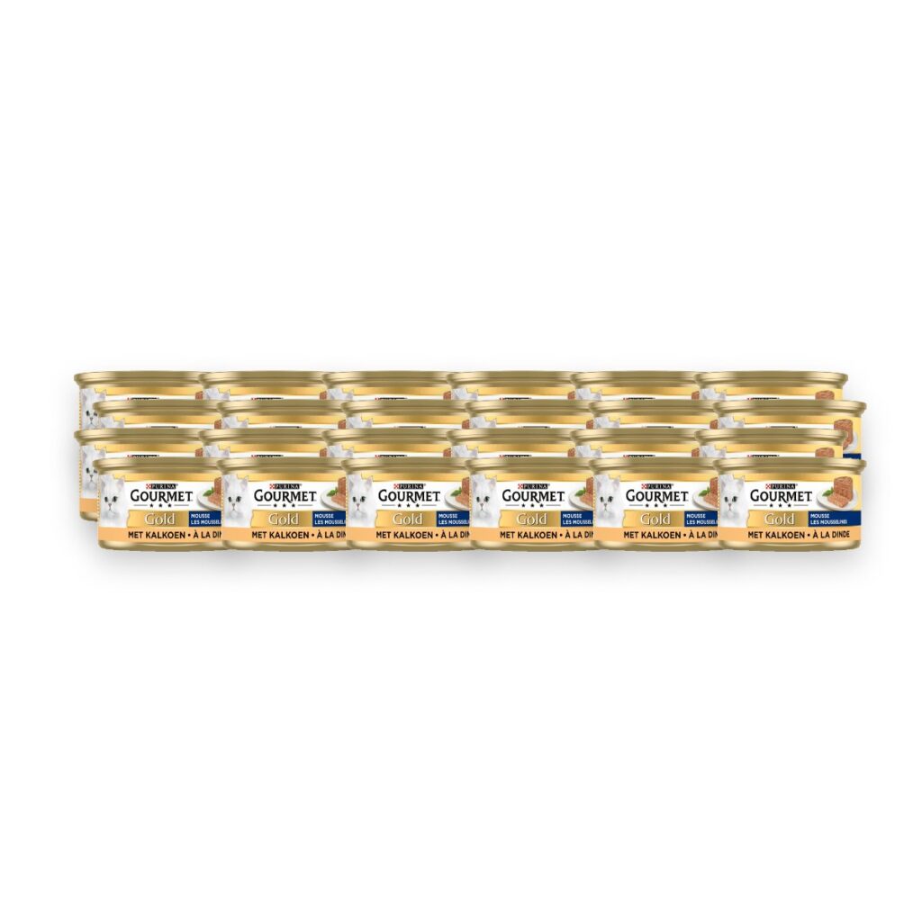 Gourmet Gold kattenvoer mousse kalkoen 24 x 85 g