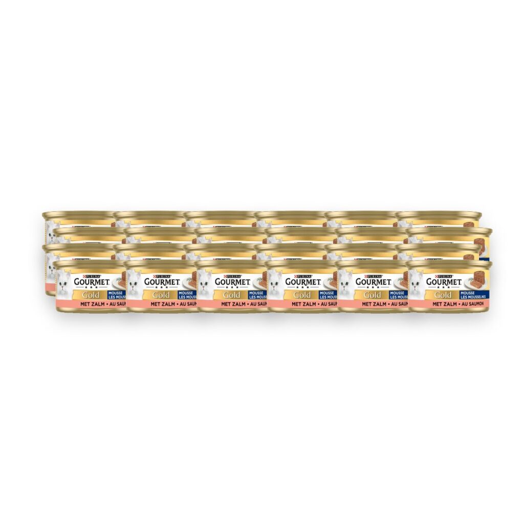 Gourmet Gold kattenvoer mousse zalm 24 x 85 g