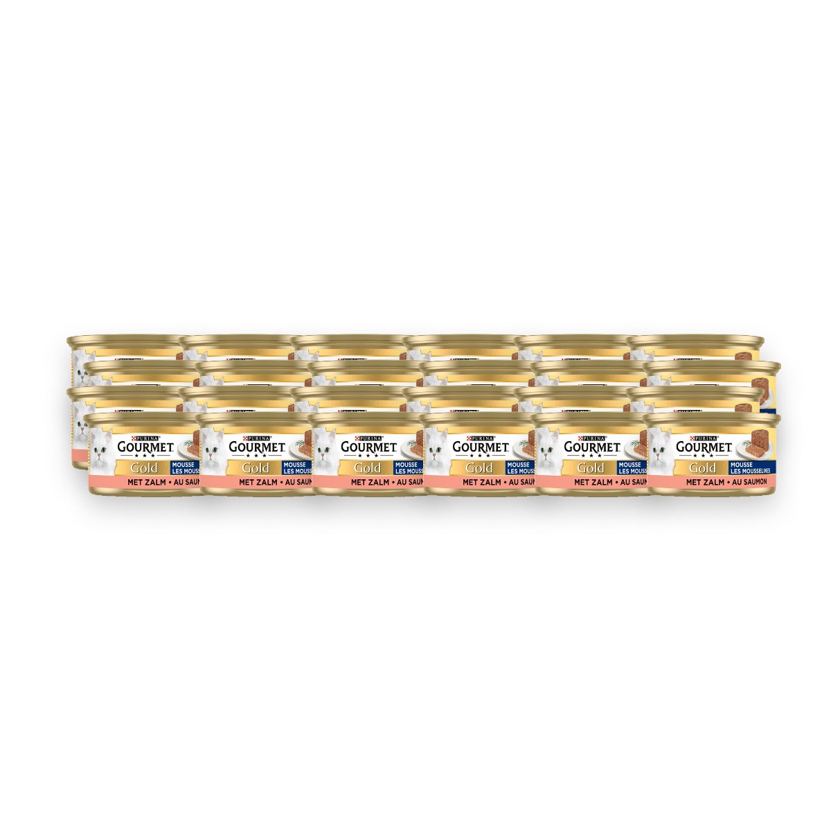 Gourmet Gold kattenvoer mousse zalm 24 x 85 g