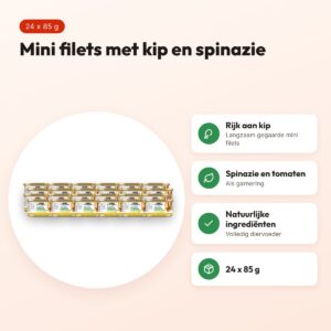 Gourmet Nature's Creations kattenvoer filet kip 24 x 85 g – voordelen