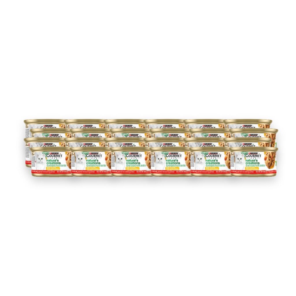 Gourmet Nature's Creations kattenvoer filet rund 24 x 85 g – verpakking