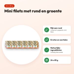 Gourmet Nature's Creations kattenvoer filet rund 24 x 85 g – voordelen