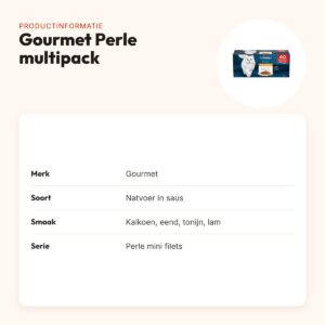 Gourmet Perle mini filets in saus multipack 40 x 85 g – productinformatie
