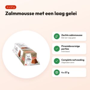 Gourmet Revelations kattenvoer zalm in gelei 4 x 57 g – voordelen