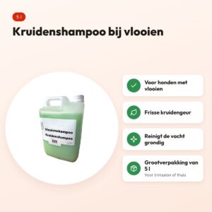 Groomiez kruiden vlooienshampoo hond 5 l – voordelen