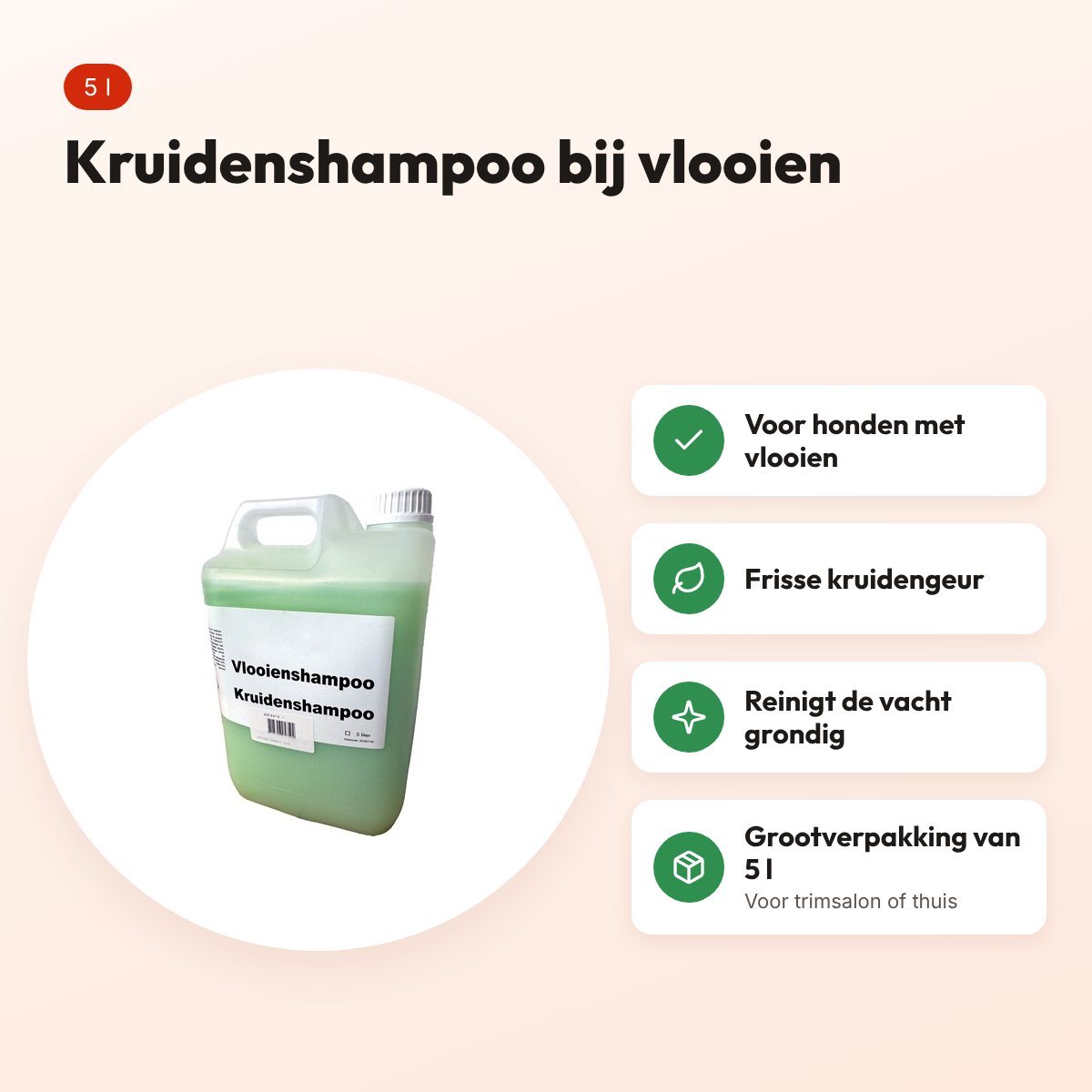 Groomiez kruiden vlooienshampoo hond 5 l – voordelen