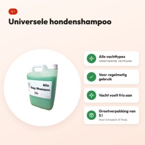 Groomiez universeel hondenshampoo 5 l – voor alle vachttypes – voordelen