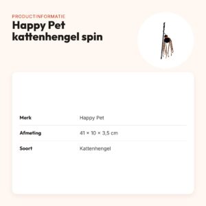 Happy Pet Halloween kattenhengel spin kort 41 x 10 x 3,5 cm – productinformatie