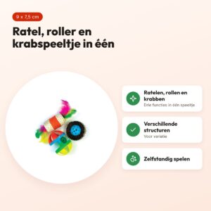 Happy Pet Tabby Patch ratel, roller en krabspeeltje voor katten 9 x 7,5 cm – voordelen