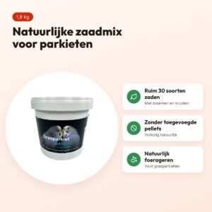 Hareco Grasparkiet Select vogelvoer zonder pellets 1,8 kg – voordelen