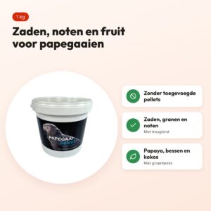 Hareco Papegaai Select vogelvoer zonder pellets 1 kg – voordelen