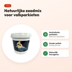 Hareco Valkparkiet vogelvoer zonder pellets 1,8 kg – voordelen